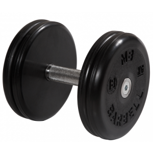 Гантель неразборная с невращающейся ручкой классик 18 кг MB-FdbEM-BN18 MB Barbell