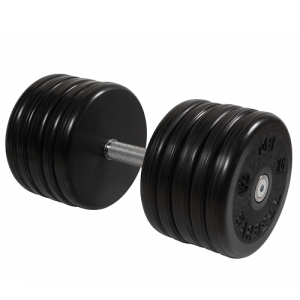 Гантель неразборная с вращающейся ручкой классик 52кг MB-FdbEM-B52 MB Barbell