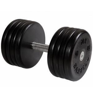 Гантель неразборная с невращающейся ручкой классик 40 кг MB-FdbEM-BN40 MB Barbell