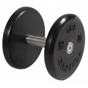 Гантель неразборная с вращающейся ручкой классик 12кг MB-FdbEM-B12 MB Barbell