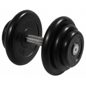 Гантель неразборная с невращающейся ручкой профи 18,5 кг MB-FdbM-BN18,5 MB Barbell