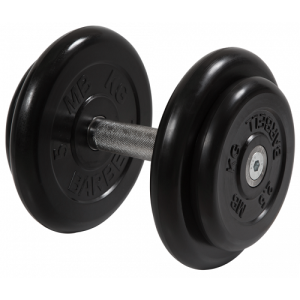 Гантель неразборная с невращающейся ручкой профи 16 кг MB-FdbM-BN16 MB Barbell