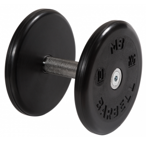 Гантель неразборная с невращающейся ручкой классик 10кг MB-FdbEM-BN10 MB Barbell