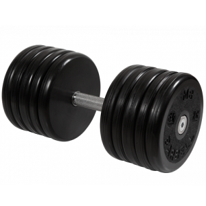 Гантель неразборная с невращающейся ручкой классик 54 кг MB-FdbEM-BN54 MB Barbell