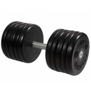Гантель неразборная с вращающейся ручкой классик 56кг MB-FdbEM-B56 MB Barbell