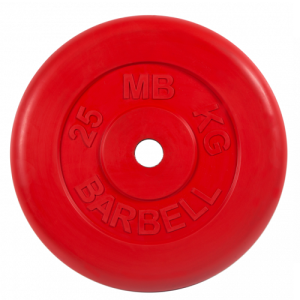 Диск для штанги 25кг d=31мм красный MB-PltC31-25 MB Barbell