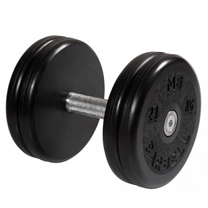 Гантель неразборная с вращающейся ручкой классик 23кг MB-FdbEM-B23 MB Barbell