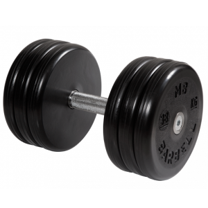 Гантель неразборная с вращающейся ручкой классик 38кг MB-FdbEM-B38 MB Barbell