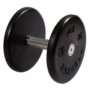 Гантель неразборная с вращающейся ручкой классик 9кг MB-FdbEM-B9 MB Barbell
