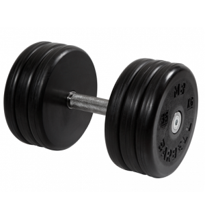 Гантель неразборная с вращающейся ручкой классик 35кг MB-FdbEM-B35 MB Barbell