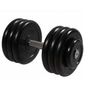 Гантель неразборная с невращающейся ручкой профи 33,5 кг MB-FdbM-BN33,5 MB Barbell