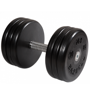 Гантель неразборная с вращающейся ручкой классик 30кг MB-FdbEM-B30 MB Barbell