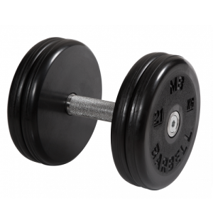 Гантель неразборная с вращающейся ручкой классик 21кг MB-FdbEM-B21 MB Barbell