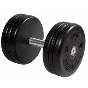 Гантель неразборная с вращающейся ручкой классик 28кг MB-FdbEM-B28 MB Barbell