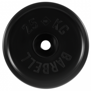 Диск для штанги 25кг d=50мм евро-классик черный MB-PltBE-25 MB Barbell