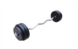 Штанга разборная черная W-образная d=26 145 кг MB-BW26-145-1220 MB Barbell