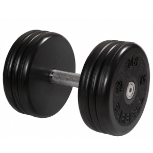 Гантель неразборная с невращающейся ручкой классик 29 кг MB-FdbEM-BN29 MB Barbell