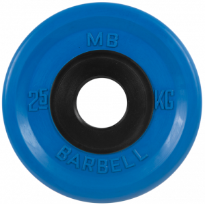 Диск для штанги 2,5кг d=50мм евро-классик синий MB-PltCE-2,5 MB Barbell