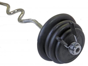 Штанга разборная черная Z-образная d=26 145,5 кг MB-BZ26-145,5-1280 MB Barbell