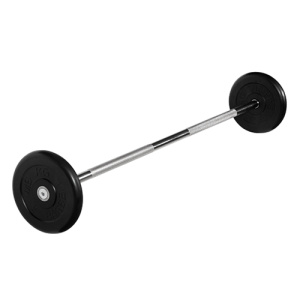 Штанга неразборная 15 кг d=25мм черная  MB-BarMW-B15 MB Barbell
