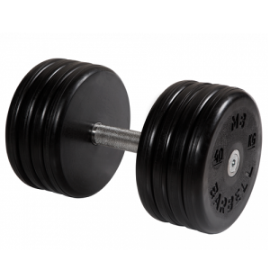 Гантель неразборная с вращающейся ручкой классик 40кг MB-FdbEM-B40 MB Barbell