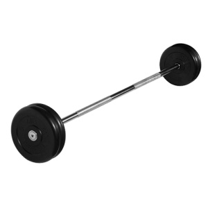 Штанга неразборная 25 кг d=25мм черная MB-BarMW-B25 MB Barbell