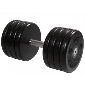 Гантель неразборная с невращающейся ручкой классик 48 кг MB-FdbEM-BN48 MB Barbell