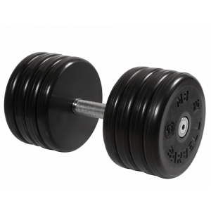 Гантель неразборная с вращающейся ручкой классик 45кг MB-FdbEM-B45 MB Barbell