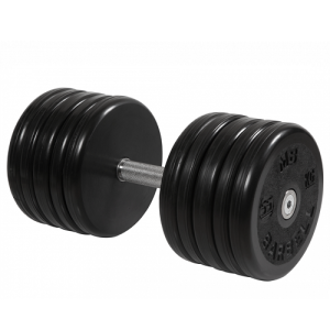 Гантель неразборная с невращающейся ручкой классик 55 кг MB-FdbEM-BN55 MB Barbell