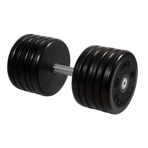 Гантель неразборная с вращающейся ручкой классик 57кг MB-FdbEM-B57 MB Barbell