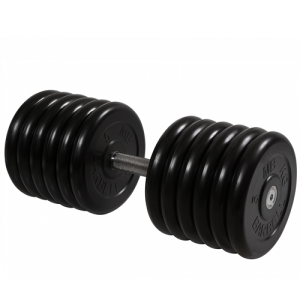 Гантель неразборная с невращающейся ручкой профи 61 кг MB-FdbM-BN61 MB Barbell