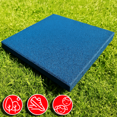 Резиновая плитка 50х50х4см рельефное основание IronBull