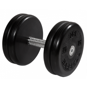 Гантель неразборная с вращающейся ручкой классик 26кг MB-FdbEM-B26 MB Barbell