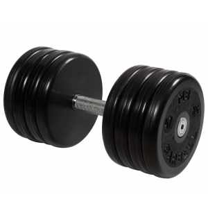 Гантель неразборная с невращающейся ручкой классик 47 кг MB-FdbEM-BN47 MB Barbell