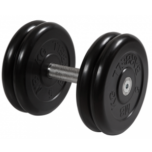 Гантель неразборная с вращающейся ручкой профи 21кг MB-FdbM-B21 MB Barbell