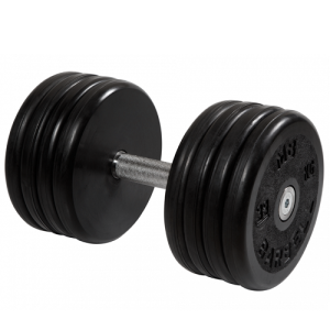 Гантель неразборная с невращающейся ручкой классик 39 кг MB-FdbEM-BN39 MB Barbell