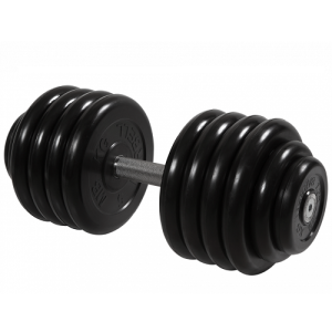 Гантель неразборная с невращающейся ручкой профи 48,5 кг MB-FdbM-BN48,5 MB Barbell