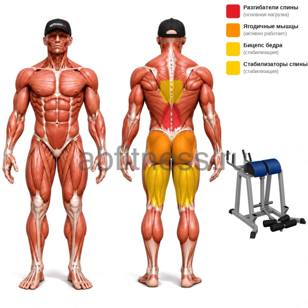 Гиперэкстензия обратная на свободных весах MB 4.08 MB Barbell